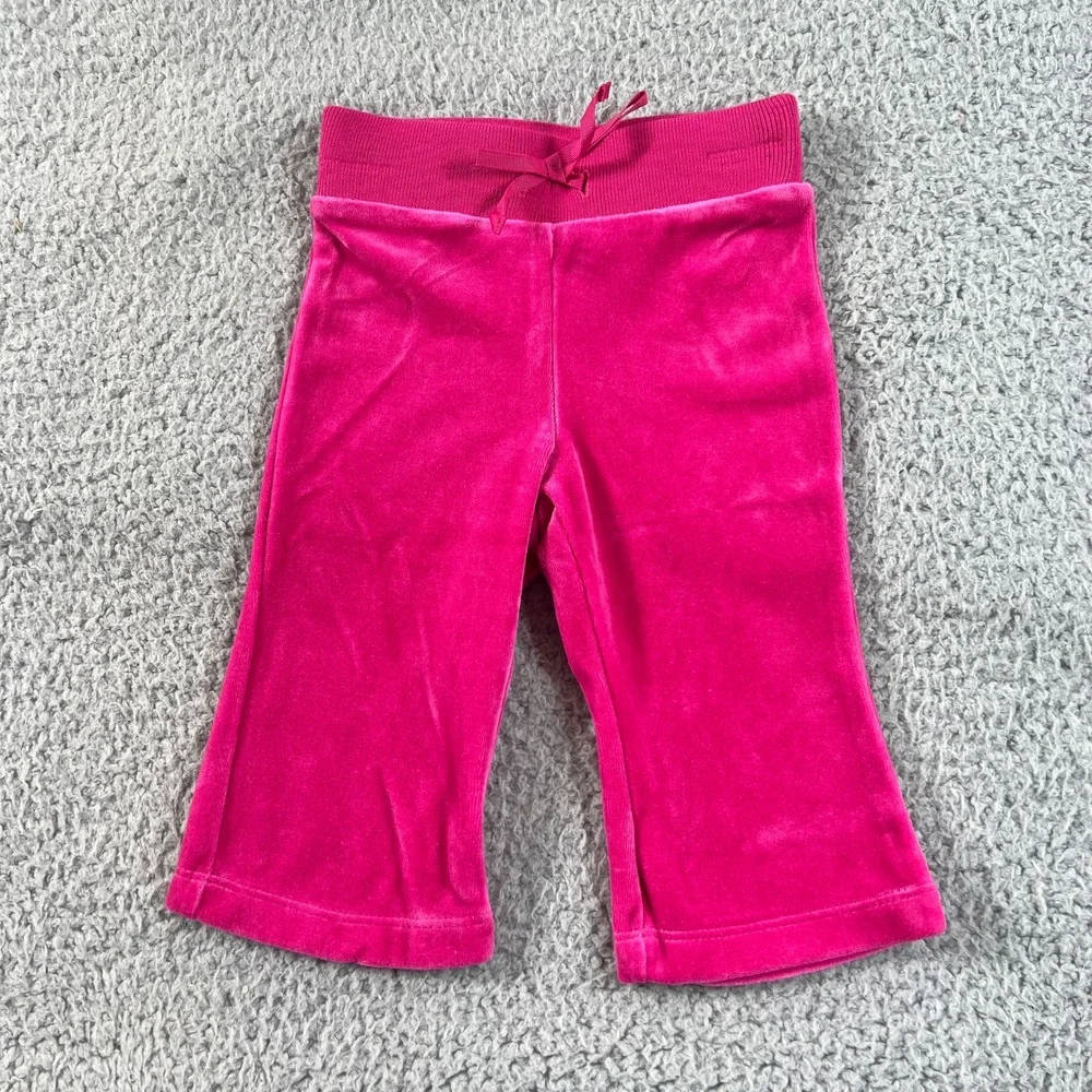 Ralph Lauren Tracksuit Girls 9M Pink Velour Zip Hoodie and Pants Set Vintage NWT